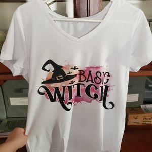 Hand Sublimated Tee- Basic Witch